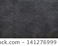 Black leather texture - horizontal photograph 141276999