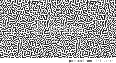 Seamless coral pattern with organic brain-like textures and flowing reef shapes. Abstract underwater design perfect for modern wallpaper, fabric prints, or tropical coral-inspired backgrounds. Seamless coral pattern with organic brain-like textures and flowing reef shapes. Abstract underwater design perfect for modern wallpaper, fabric prints, or tropical coral-inspired backgrounds. 141277258