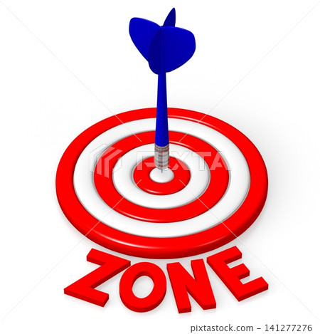 3D word/ darts illustration - zone 141277276