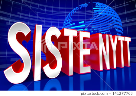News in Norwegian sign - 3D illustration News in Norwegian sign - 3D illustration 141277763
