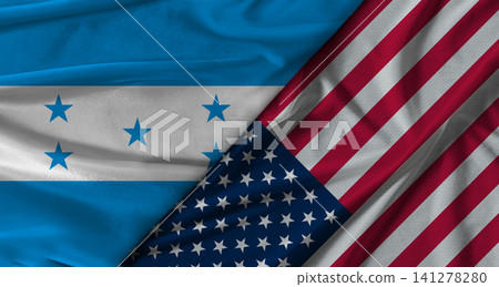 Bilateral relations between Honduras and United States. Flag of Honduras and United States Bilateral relations between Honduras and United States. Flag of Honduras and United States 141278280