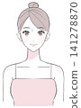 A woman facing front 141278870
