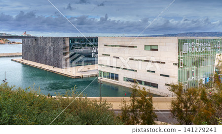 MARSEILLE, FRANCE - 10 Nov 2018 - Museum of European and Mediterranean Civilisations MARSEILLE, FRANCE - 10 Nov 2018 - Museum of European and Mediterranean Civilisations 141279241