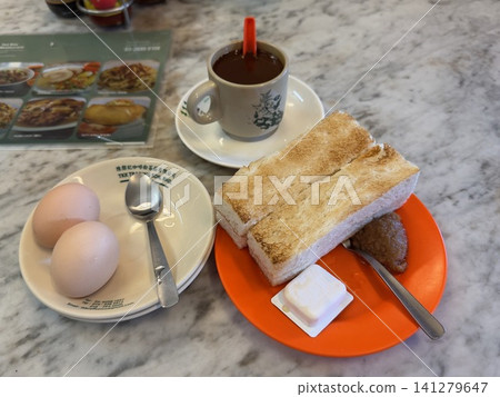 Kaya jam toast and kopi I had in Malaysia Kaya jam toast and kopi I had in Malaysia 141279647