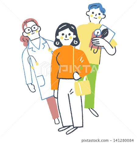 醫生和實驗室技術人員共同守護著患者的健康,他們臉貼著臉,肩膀相碰,彼此表達信任。 醫生和實驗室技術人員共同守護著患者的健康,他們臉貼著臉,肩膀相碰,彼此表達信任。 141280084