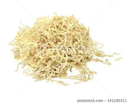 Dried daikon radish (dried food) Dried daikon radish (dried food) 141280311