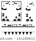 Halloween Monochrome Frame Series Item Set 141280611