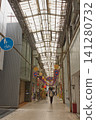 The shopping arcade retains a retro Showa-era atmosphere, and shoppers walk through it, creating an everyday scene. 141280732