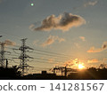 Sky dyed in sunset 141281567