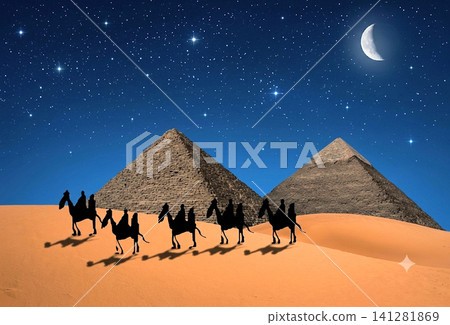 星夜下的商隊 星夜下的商隊 141281869