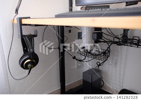 wiring under desk 141282328