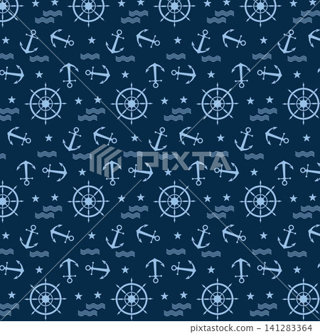 Nautical or marine seamless patterns background, Nautical Pattern Vector Art,icon & Graphics Nautical or marine seamless patterns background, Nautical Pattern Vector Art,icon & Graphics 141283364