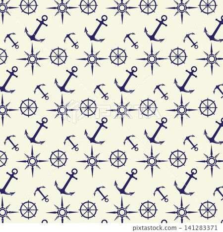 Nautical or marine seamless patterns background, Nautical Pattern Vector Art,icon & Graphics Nautical or marine seamless patterns background, Nautical Pattern Vector Art,icon & Graphics 141283371