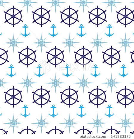 Nautical or marine seamless patterns background, Nautical Pattern Vector Art,icon & Graphics Nautical or marine seamless patterns background, Nautical Pattern Vector Art,icon & Graphics 141283373