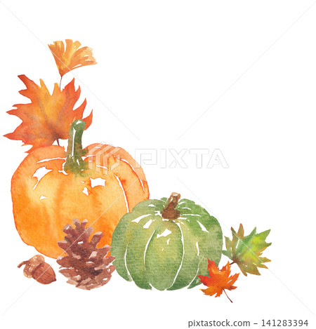 Watercolor autumn frame material Watercolor autumn frame material 141283394