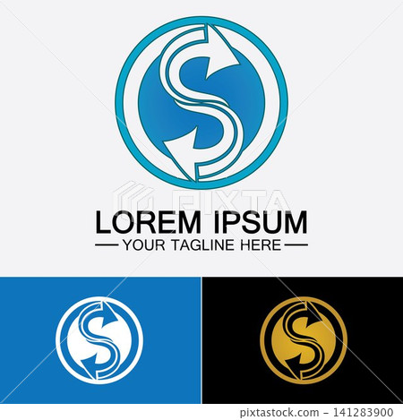 Business corporate letter S logo design vector. Business corporate letter S logo design vector. 141283900