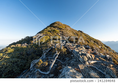 Scenery from the climbing route to Yushan, Taiwan's highest peak. Scenery from the climbing route to Yushan, Taiwan's highest peak. 141284648
