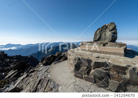 Scenery from the climbing route to Yushan, Taiwan's highest peak. Scenery from the climbing route to Yushan, Taiwan's highest peak. 141284670