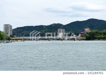 Seta Karahashi Bridge over the Seta River, Otsu City, Shiga Prefecture Seta Karahashi Bridge over the Seta River, Otsu City, Shiga Prefecture 141284701