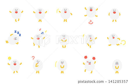 蛋形角色套裝顏色 2 蛋形角色套裝顏色 2 141285357
