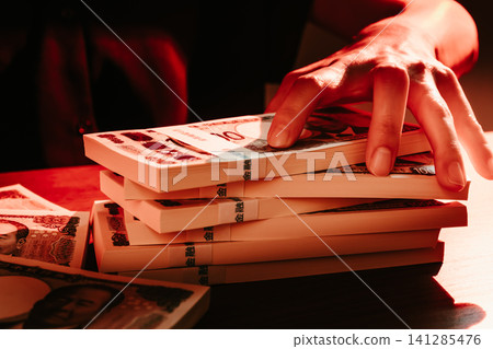 Fraud, loan sharking, negative images related to money Fraud, loan sharking, negative images related to money 141285476