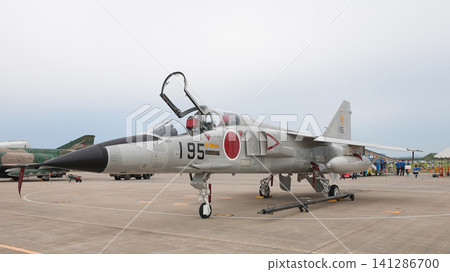 Air Self-Defense Force T-2 advanced training aircraft on the tarmac 141286700