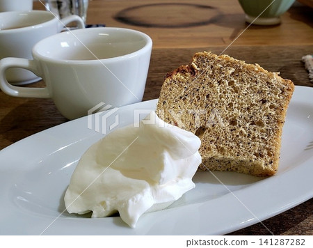 Take a break with some chiffon cake Take a break with some chiffon cake 141287282
