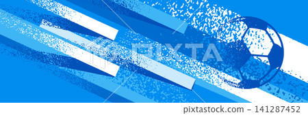 soccer banner Clean and modern sports theme inspired by Argentina colors. soccer banner Clean and modern sports theme inspired by Argentina colors. 141287452