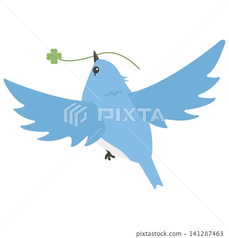 A flying blue bird 141287463