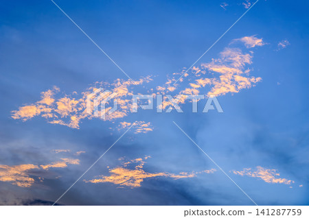 vivid blue sky with clouds vivid blue sky with clouds 141287759