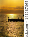 [Kanagawa Prefecture] Enoshima Island bathed in beautiful colors at sunset 141287865