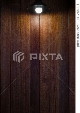 wood plank wallpaper background with isolated led bulb lamp in vertical scene wood plank wallpaper background with isolated led bulb lamp in vertical scene 141288001