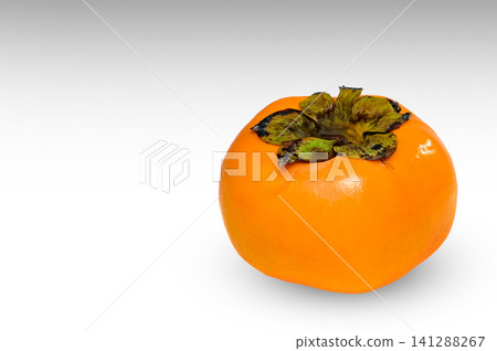 Persimmon isolate in white background Persimmon isolate in white background 141288267