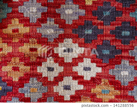 a colorful carpet detail a colorful carpet detail 141288556