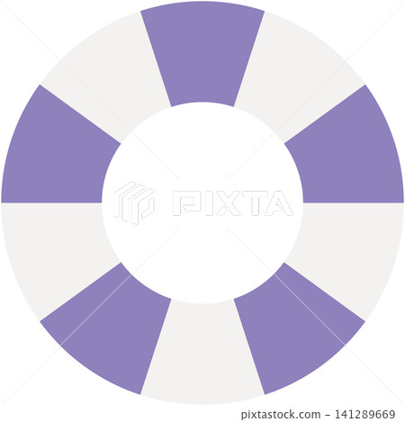 Simple illustration of a swimming ring (purple) 141289669