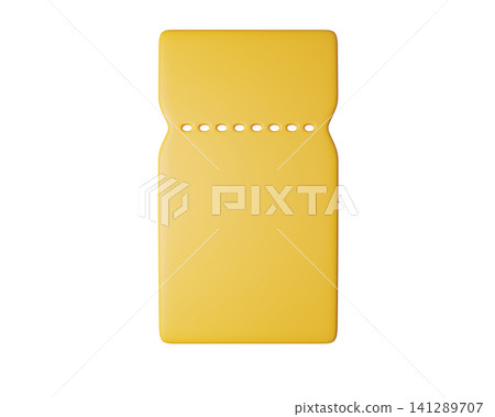 3d yellow empty discount coupon tickets, isolated on background. Template Blank voucher for sale, promotion concept, online shopping. 3d render 3d yellow empty discount coupon tickets, isolated on background. Template Blank voucher for sale, promotion concept, online shopping. 3d render 141289707