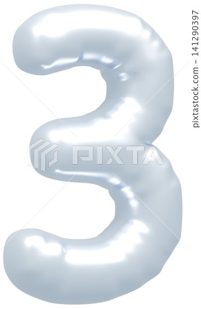 3D image_balloon_3_silver 141290397