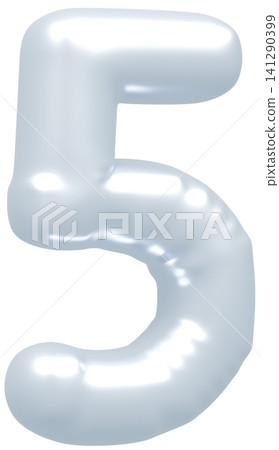 3D image_balloon_5_silver 3D image_balloon_5_silver 141290399
