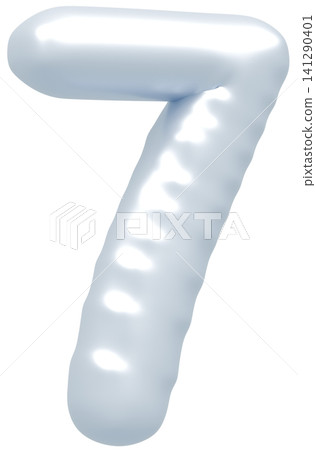 3D image_balloon_7_silver 3D image_balloon_7_silver 141290401