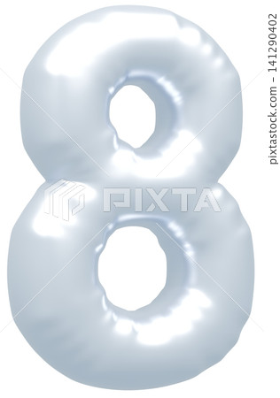 3D image_balloon_8_silver 3D image_balloon_8_silver 141290402