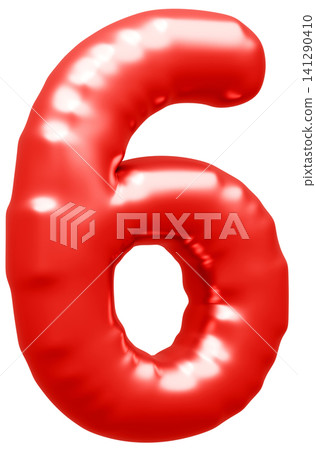 3D image_balloon_6_red 3D image_balloon_6_red 141290410