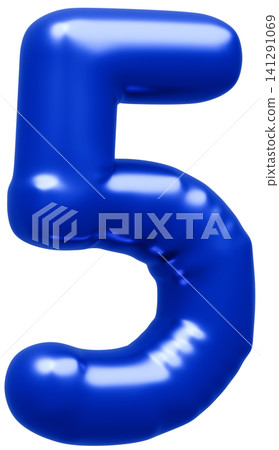 3D image_balloon_5_blue 3D image_balloon_5_blue 141291069