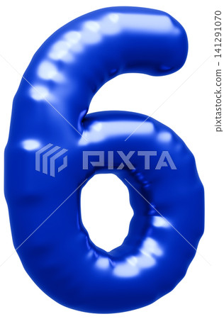 3D image_balloon_6_blue 3D image_balloon_6_blue 141291070