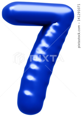 3D image_balloon_7_blue 3D image_balloon_7_blue 141291071