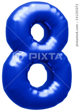 3D image_balloon_8_blue 3D image_balloon_8_blue 141291072