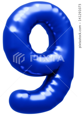 3D image_balloon_9_blue 3D image_balloon_9_blue 141291073