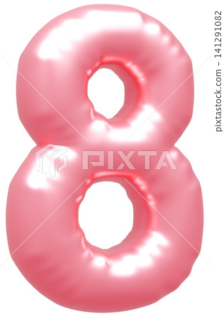 3D image_balloon_8_pink 3D image_balloon_8_pink 141291082