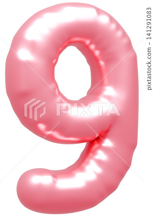 3D image_balloon_9_pink 3D image_balloon_9_pink 141291083