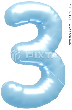 3D image_balloon_3_淺藍色 3D image_balloon_3_淺藍色 141291087