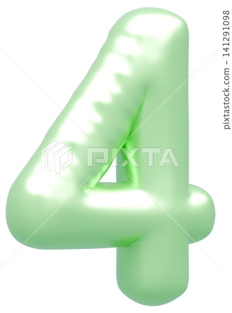 3D image_balloon_4_黃綠色 3D image_balloon_4_黃綠色 141291098